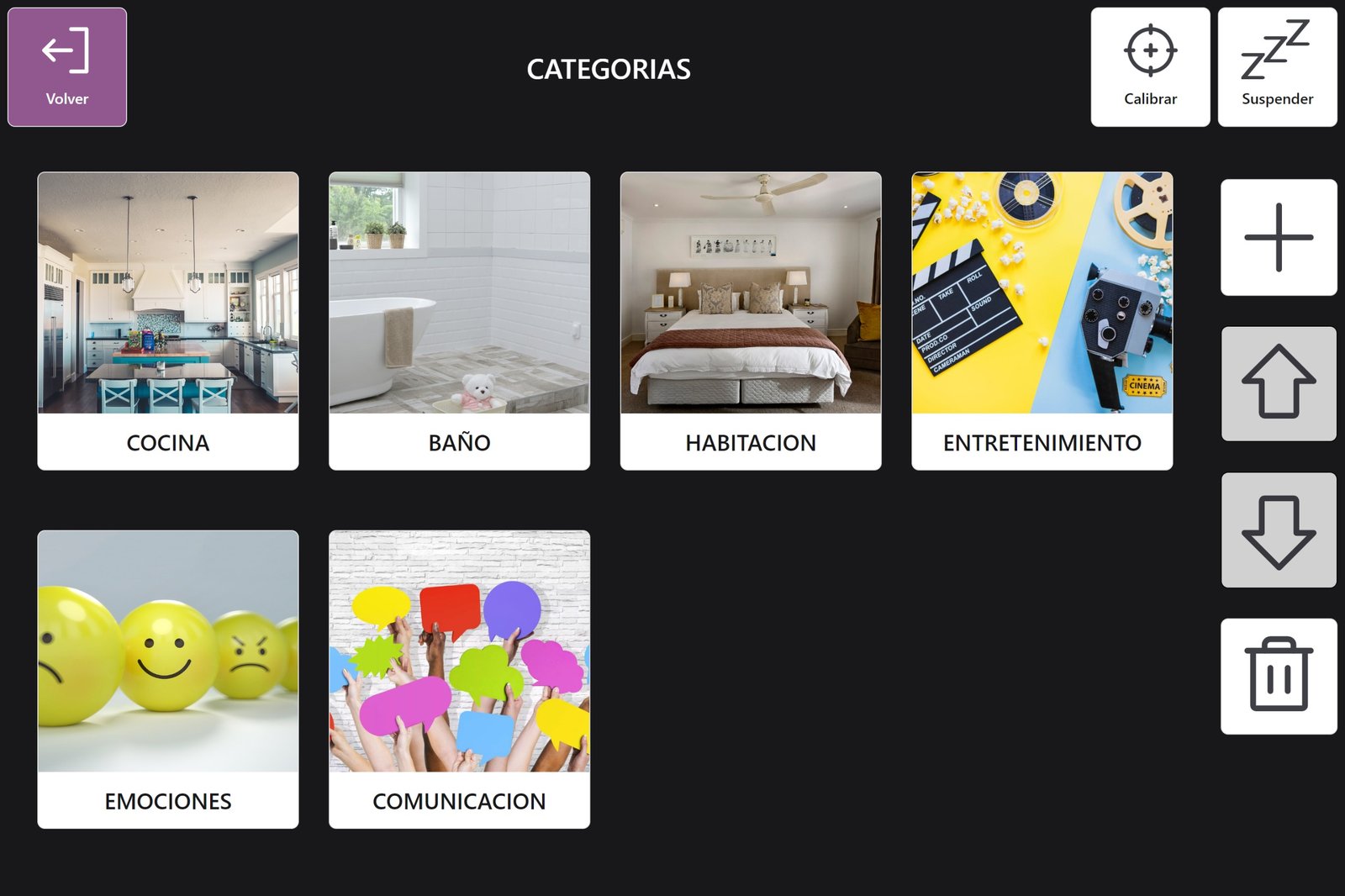 Pantalla de señales de comunicación