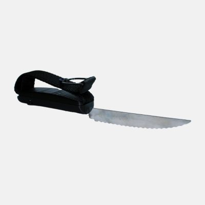 Cuchillo recto con agarre palmar